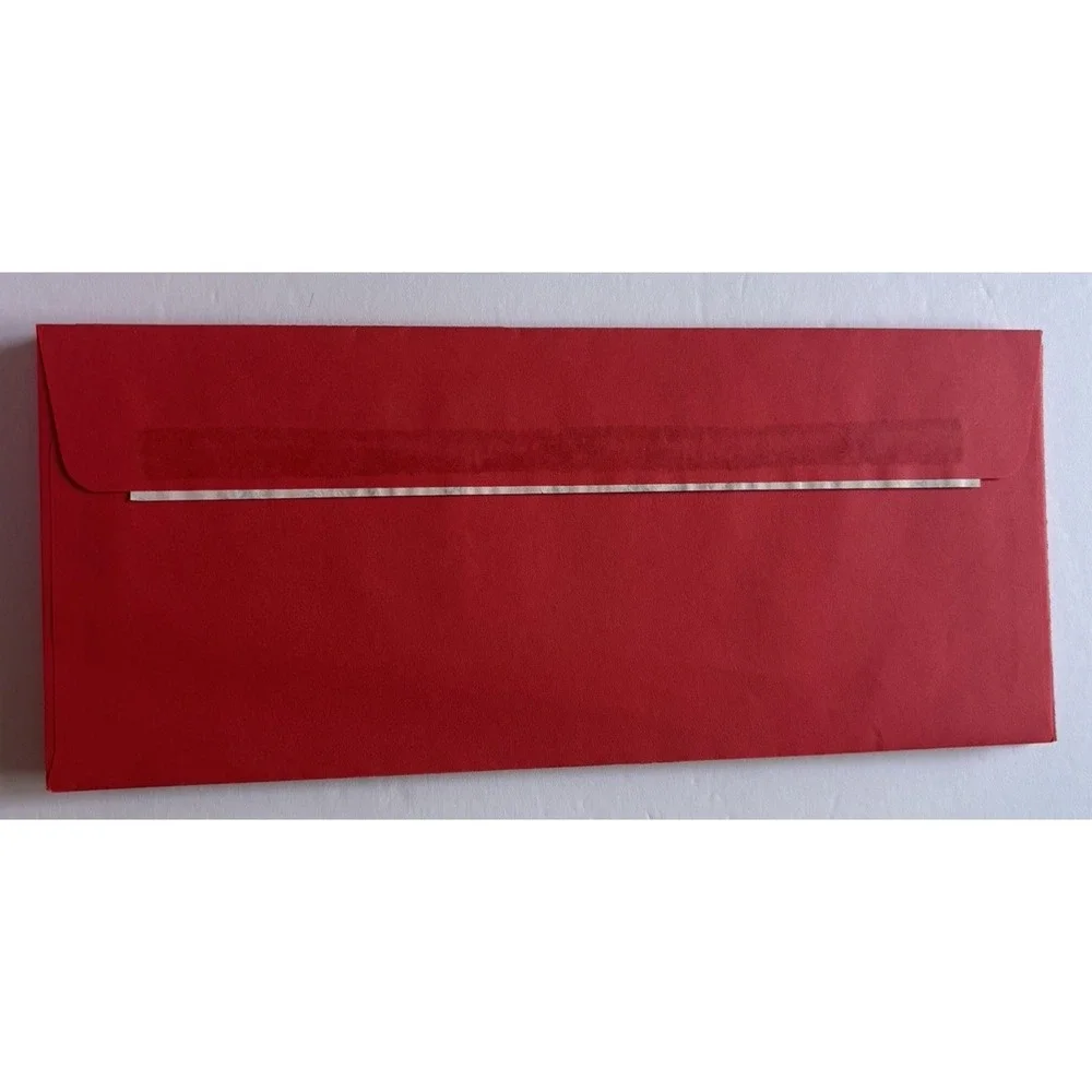 Holiday envelopes Red N Green 38 Self Sealing 9.5 in x 4 in Personalize or print